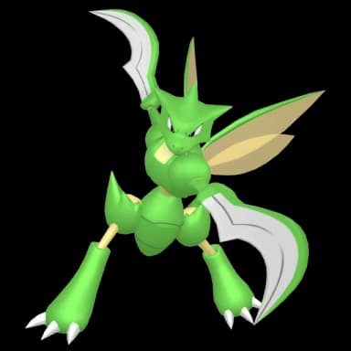 Pokémon HOME Scyther oscuro sprite 