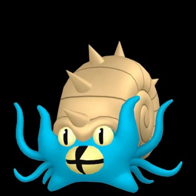 Pokémon HOME Omastar sprite 