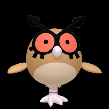 Pokémon HOME Hoothoot sprite 