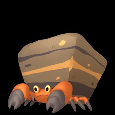 Pokémon HOME Crustle oscuro sprite 