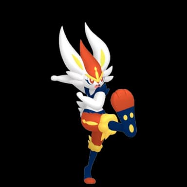Pokémon HOME Cinderace Dinamax sprite 