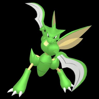 Pokémon HOME Scyther oscuro ♀ sprite 