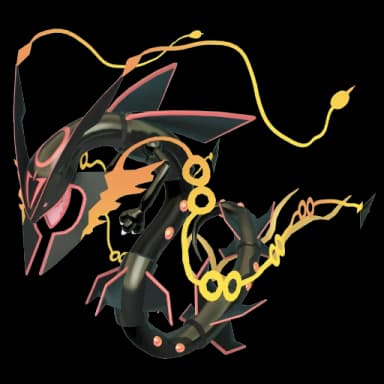 Pokémon HOME Shiny Mega-Rayquaza sprite 