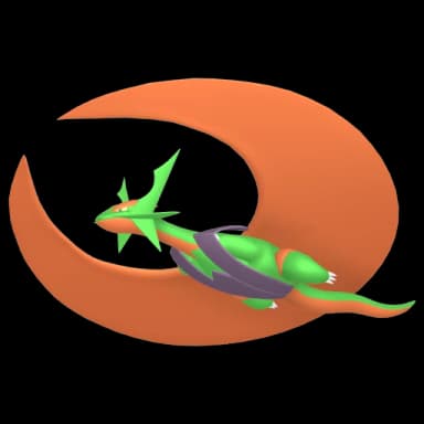 Pokémon HOME Shiny Mega Salamence sprite 