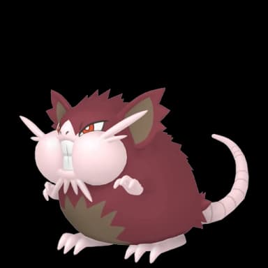 Pokémon HOME Shiny Rattatac d’Alola sprite 