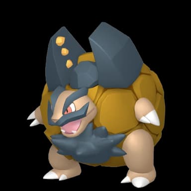 Pokémon HOME Shiny Grolem d’Alola Obscur sprite 