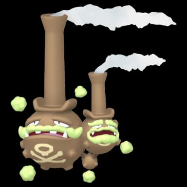 Pokémon HOME Shiny Galar-Smogmog sprite 