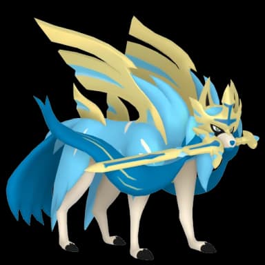 Pokémon HOME Shiny Zacian Espada Suprema sprite 