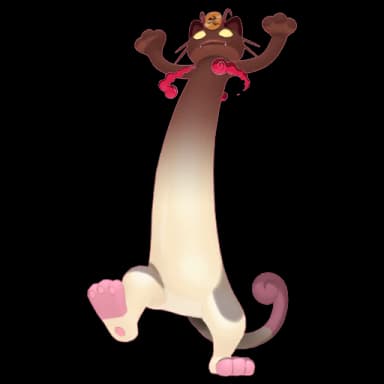 Pokémon HOME Shiny Miaouss Gigamax sprite 