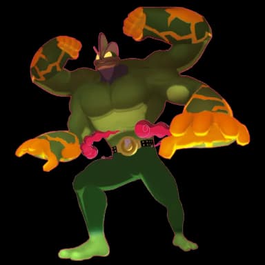 Pokémon HOME Shiny Machamp Gigamax sprite 