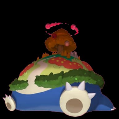 Pokémon HOME Shiny Gigantamax Snorlax sprite 