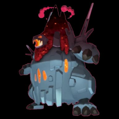 Pokémon HOME Shiny Gigadynamax-Montecarbo sprite 