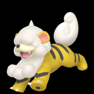 Pokémon HOME Shiny Hisuian Growlithe sprite 