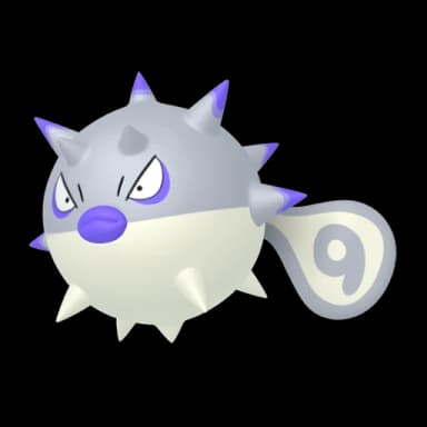 Pokémon HOME Shiny Qwilfish de Hisui oscuro sprite 