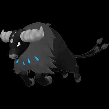 Pokémon HOME Shiny Paldean Tauros (Aqua Breed) sprite 