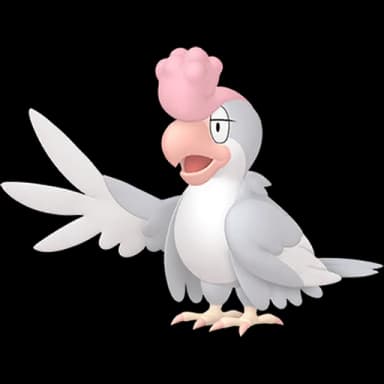 Pokémon HOME Shiny Krawalloro (Weißgefiedert) sprite 