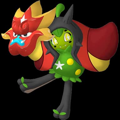 Pokémon HOME Shiny Ogerpon (Masque du Fourneau) sprite 