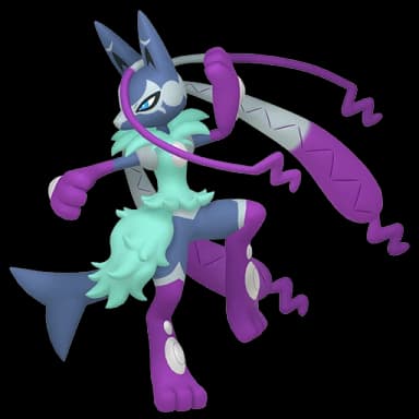 Pokémon HOME Shiny Mega Lucario Z sprite 