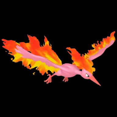 Pokémon HOME Shiny Sulfura Dynamax sprite 