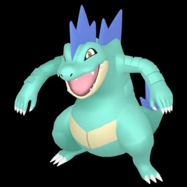 Pokémon HOME Shiny Shadow Feraligatr sprite 