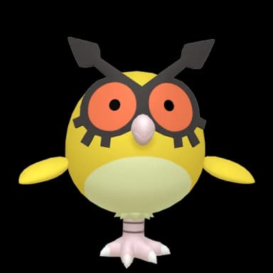 Pokémon HOME Shiny Hoothoot sprite 