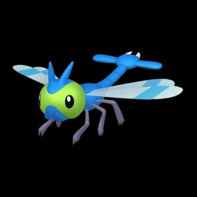 Pokémon HOME Shiny Yanma sprite 