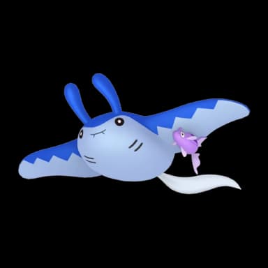 Pokémon HOME Shiny Mantine sprite 