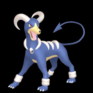 Pokémon HOME Shiny Houndoom oscuro sprite 