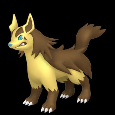 Pokémon HOME Shiny Mightyena sprite 