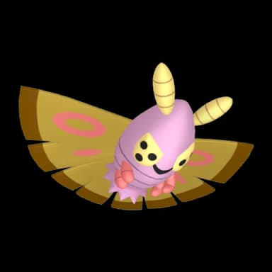 Pokémon HOME Shiny Dustox sprite 
