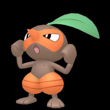 Pokémon HOME Shiny Nuzleaf sprite 