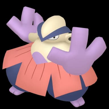 Pokémon HOME Shiny Hariyama Obscur sprite 