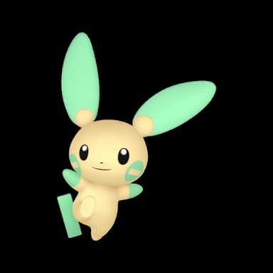 Pokémon HOME Shiny Minun sprite 
