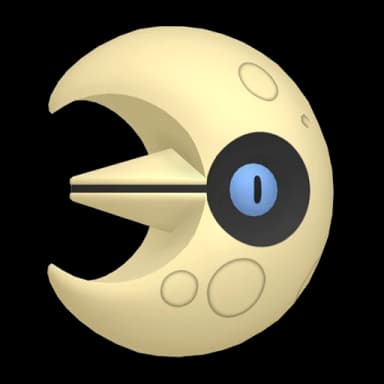 Pokémon HOME Shiny Lunatone sprite 