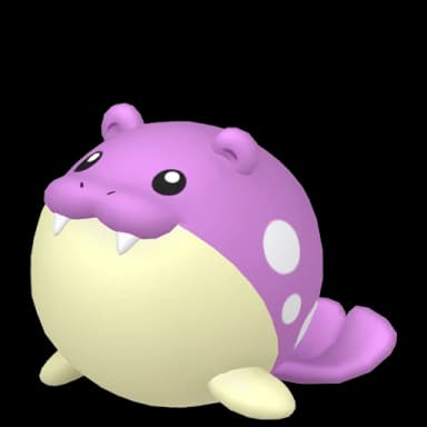 Pokémon HOME Shiny Spheal sprite 