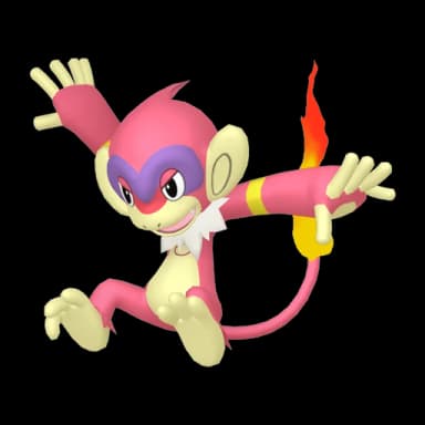 Pokémon HOME Shiny Panpyro sprite 