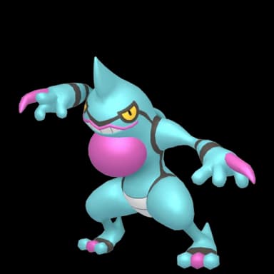 Pokémon HOME Shiny Toxicroak sprite 