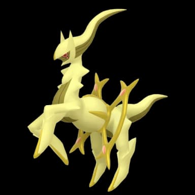 Pokémon HOME Shiny Arceus (Electric) sprite 