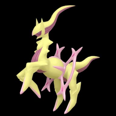 Pokémon HOME Shiny Arceus (Fée) sprite 