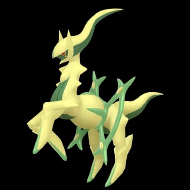 Pokémon HOME Shiny Arceus (Tipo Planta) sprite 