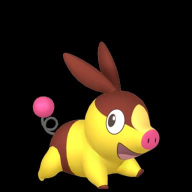Pokémon HOME Shiny Tepig oscuro sprite 