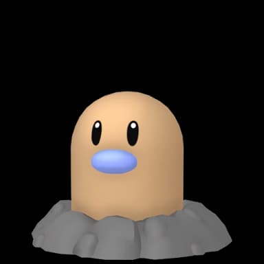 Pokémon HOME Shiny Diglett sprite 