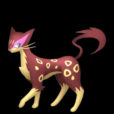 Pokémon HOME Shiny Kleoparda sprite 