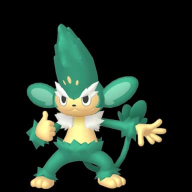 Pokémon HOME Shiny Feuiloutan sprite 