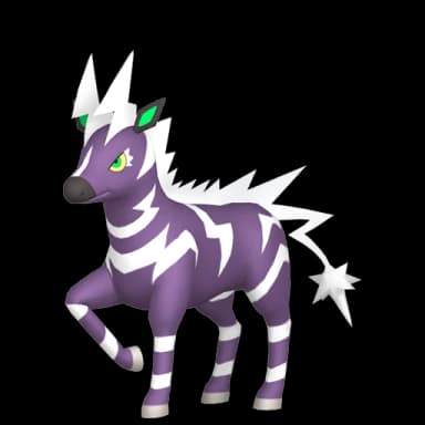 Pokémon HOME Shiny Zebstrika sprite 