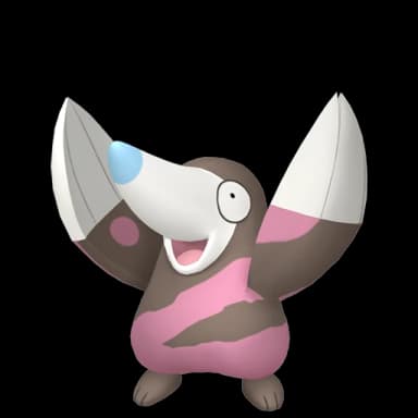 Pokémon HOME Shiny Rototaupe sprite 