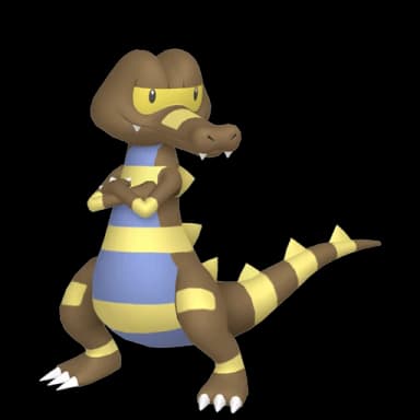 Pokémon HOME Shiny Krokorok sprite 
