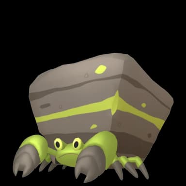 Pokémon HOME Shiny Crustle oscuro sprite 