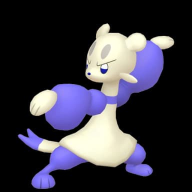 Pokémon HOME Shiny Mienfoo sprite 