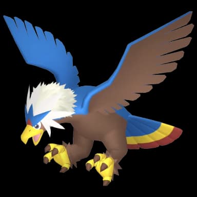 Pokémon HOME Shiny Braviary sprite 